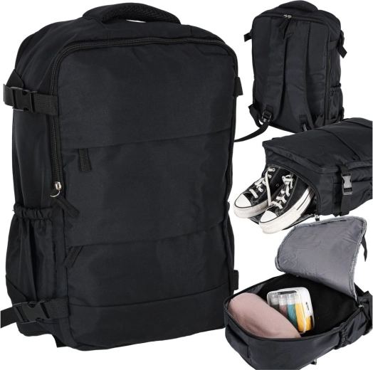Three compartments for organized packing