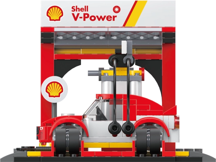 Реалистична станция Shell с богати детайли