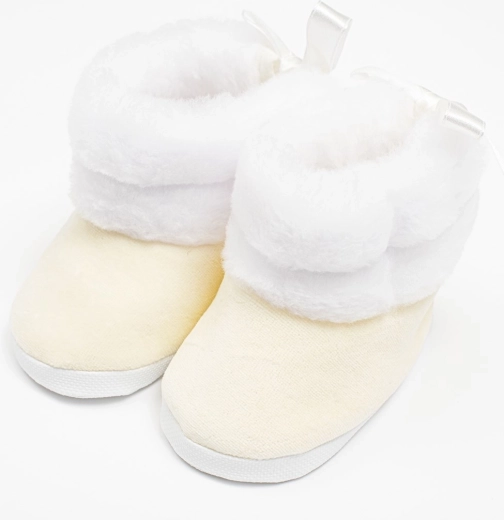 Бебешки зимни ботушки NEW BABY бежови (3–6 месеца)