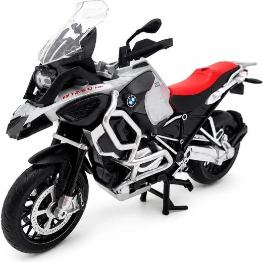 MSZ BMW R1250GS Adventure motorcycle model, silver 1:12 - 1 piece