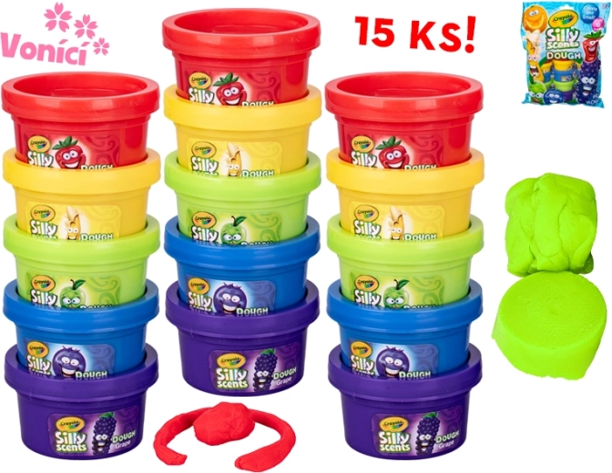 Crayola моделираща маса с аромат на плодове – комплект 15 кутийки