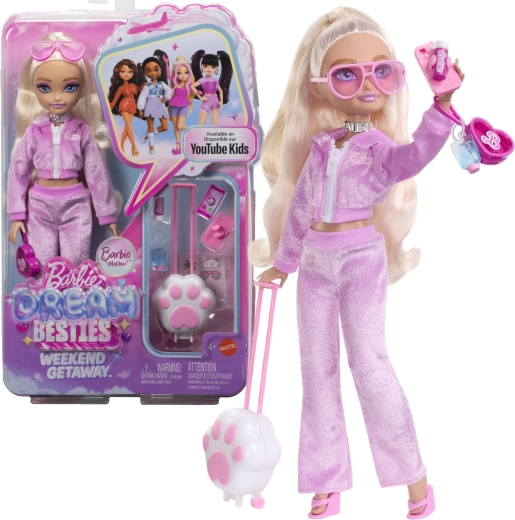Barbie Dream Besties Barbie „Malibu“ уикенд бягство – модна кукла с аксесоари