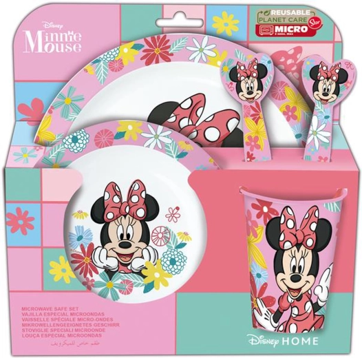 Пластмасов комплект за хранене MINNIE, 5 бр.