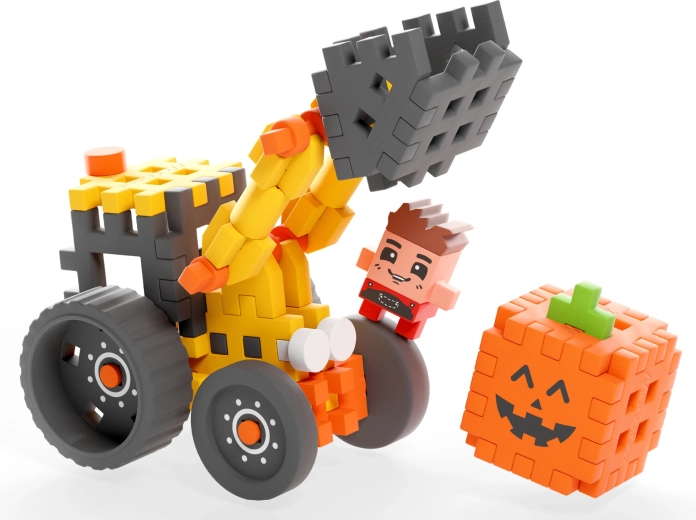 Moving arm and big wheels
