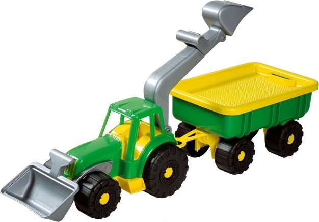 Androni tractor loader with trailer Power Worker 58 cm – Green