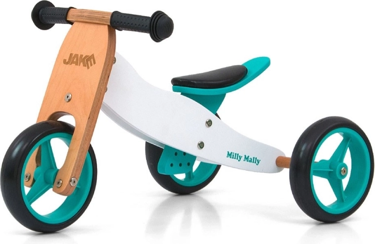 Детско многофункционално балансиращо колело 2в1 MILLY MALLY Jake Classic Mint