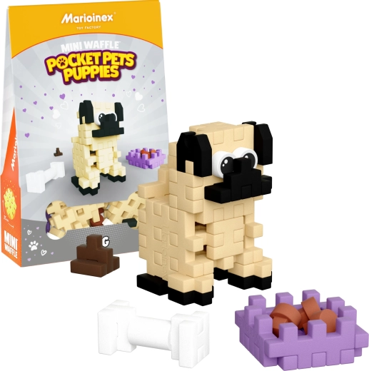 Construction set Mini Waffle Pocket Pets – pug puppy by Marioinex