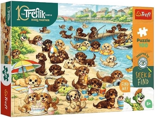 Пъзел Trefl Seek & Find „Язовци и Трефлици“ 100 части