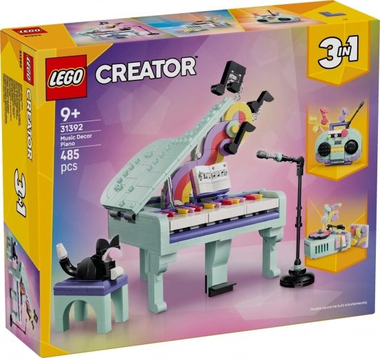 LEGO Creator 3 в 1 декоративно пиано с котка