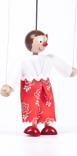 GERLICH wooden puppet Maruška 12 cm