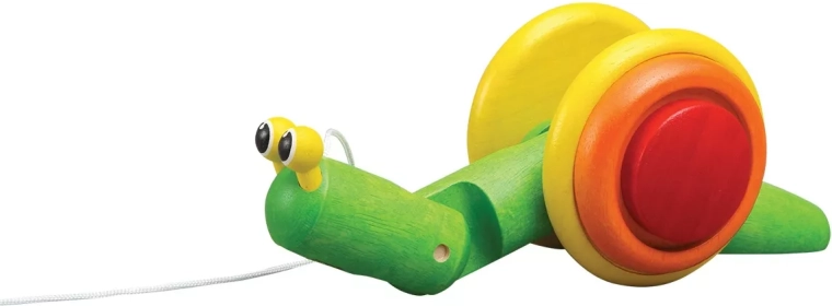 PlanToys дърпащо се охлювче