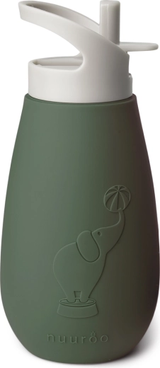 NuuRoo Pax silicone bottle dusty green