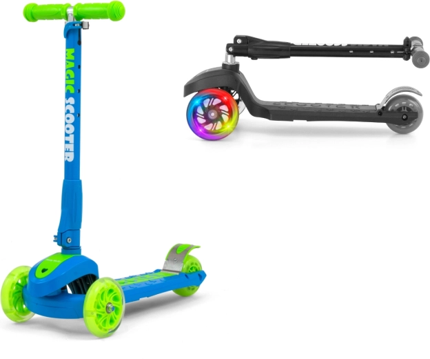 Light-up front wheels