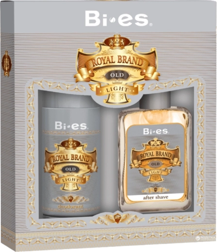 Мъжки подаръчен комплект BI-ES Royal Brand Light – дезодорант 150 мл и афтършейв 100 мл