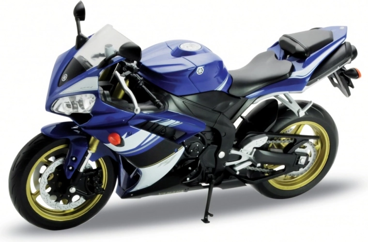 Мотоциклет Welly Yamaha YZF‑R1 1:10 син