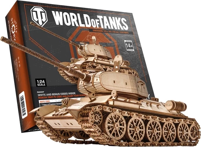 Little Story дървен 3D конструктор World of Tanks T-34-85