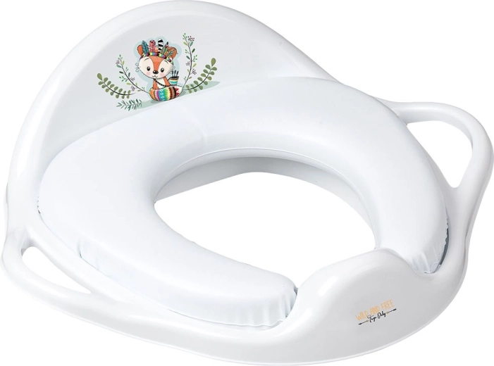 Kids’ Soft Toilet Seat Wild & Free Fox, White