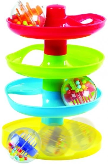 Colorful Spinning Ball Tower for Toddlers