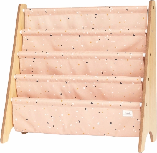 3 Sprouts стойка за книги recycled terrazzo/clay