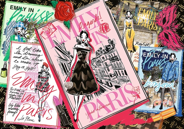 Пъзел Emily in Paris: модно списание 1000 части