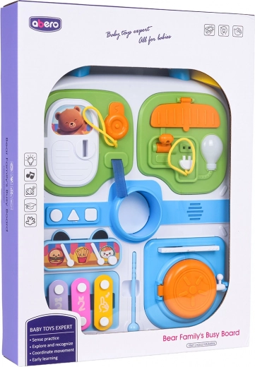 Multifunctional activity suitcase for kids – blue