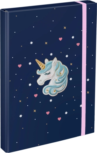 Папка за учебни тетрадки A4 Unicorn Gold BAAGL