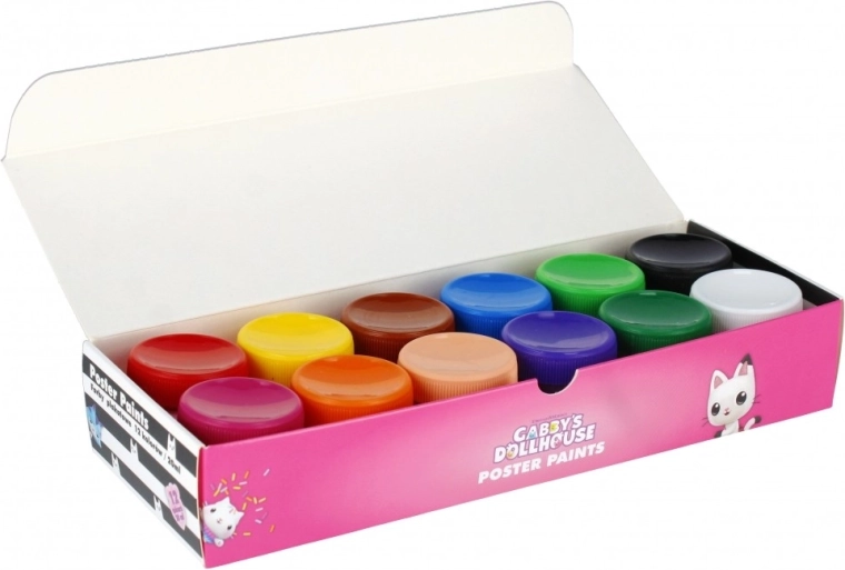 Clear set of 12 colors in pots