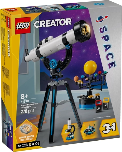 LEGO Creator 3 в 1 телескоп за изследване на космоса