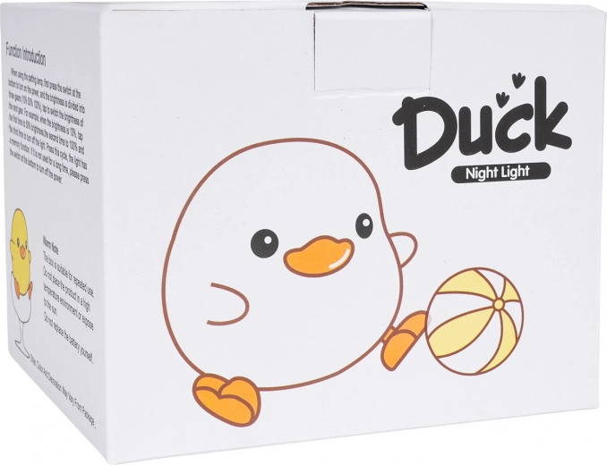 Silicone duck night light with touch control