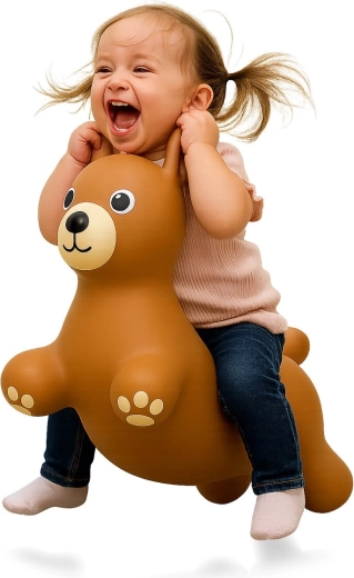 Подскачащо животинче мече HoppyDoo с помпичка