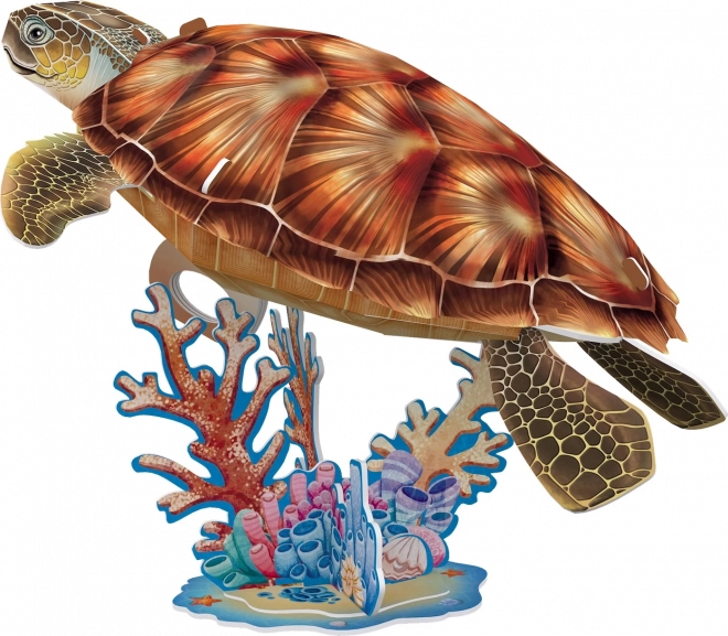Realistic 3D model with coral base