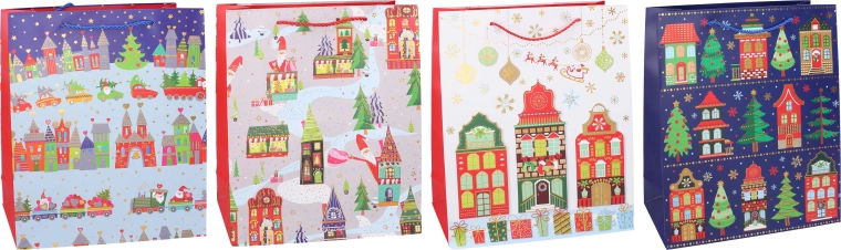 Коледна подаръчна торба L 31 × 42 × 12 cm – 1 брой