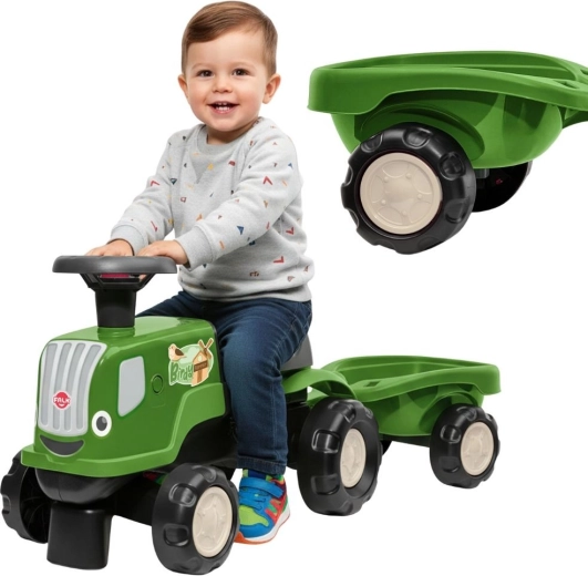 ride-on tractor with trailer BIRDY FARM green 1–3 years – FALK