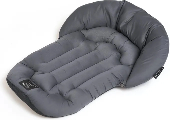 FIKAGO soft stroller pad with crescent pillow mushroom grey M
