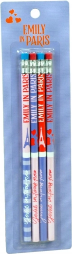 Pencil set with eraser Emily in Paris (4 pcs)