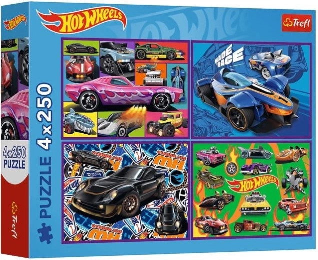 Пъзел 4×250 части HOT WHEELS