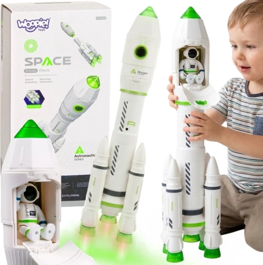 Интерактивна космическа ракета Woopie със светлини, звуци и ефект на дим