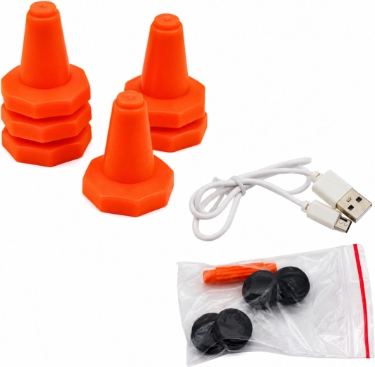 Rich accessories: body shells, tires, and pylons