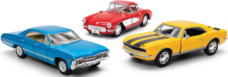 Metal car model CHEVROLET Classic with pull-back drive