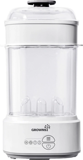 GROWNSY Bottle Sterilizer with Drying, Gray