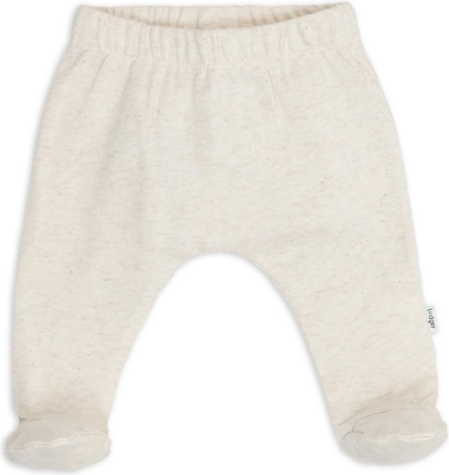 Lodger newborn warm pants with integrated feet melange birch 50