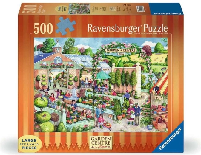 Пъзел Ravensburger „Разцъфнал градински център“ XXL 500 части