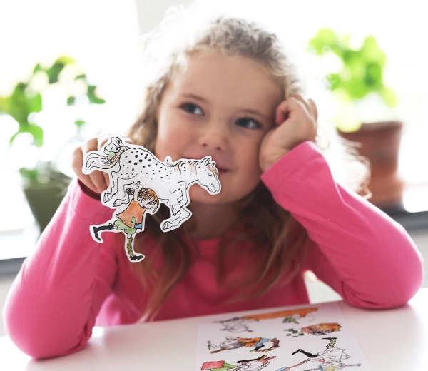 Stickers children create themselves