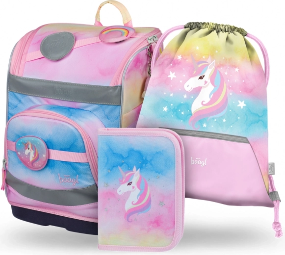 BAAGL комплект 3 Zippy Plus Rainbow Unicorn