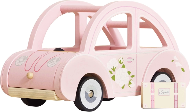 Дървено ретро автомобилче Sophie в розово Le Toy Van