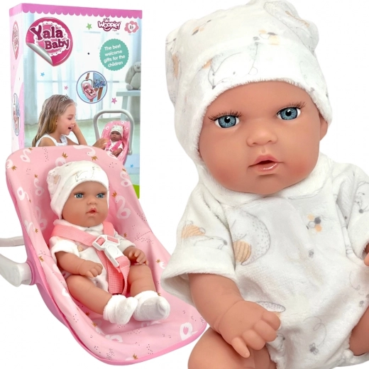 WOOPIE Royal детска кукла 30,5 см с розово носилце