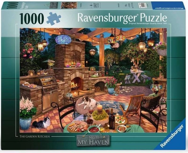 Пъзел Ravensburger My Haven: градинска кухня 1000 части
