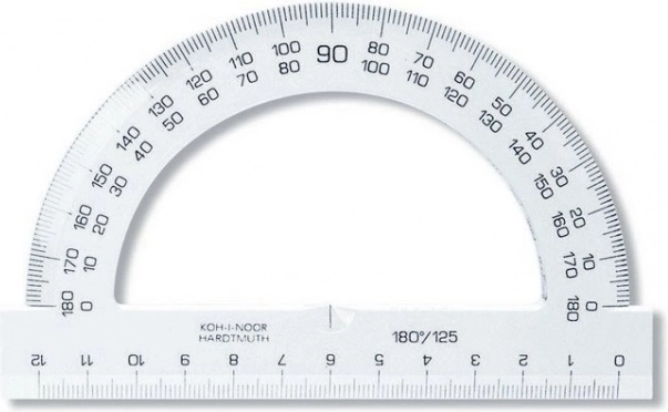 Protractor 12 cm transparent KOH-I-NOOR