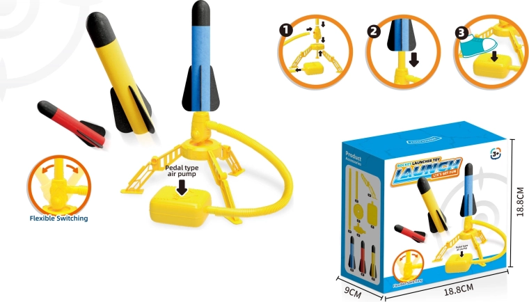 Launcher rocket set for kids