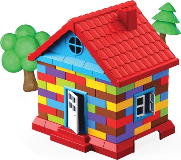 Colorful house for repeated creative play